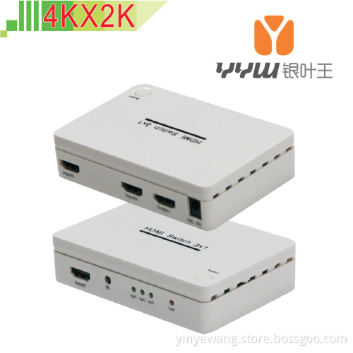 HDMI Switch 3X1 3 to 1 1.4V 3D 4KX2K ABS Shell